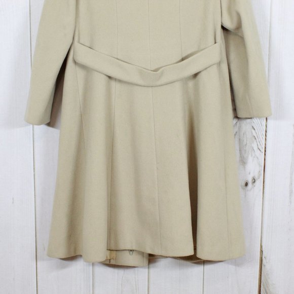 Vintage! JULES MILLER Faux Fur Long Dress Coat L - Picture 7 of 13